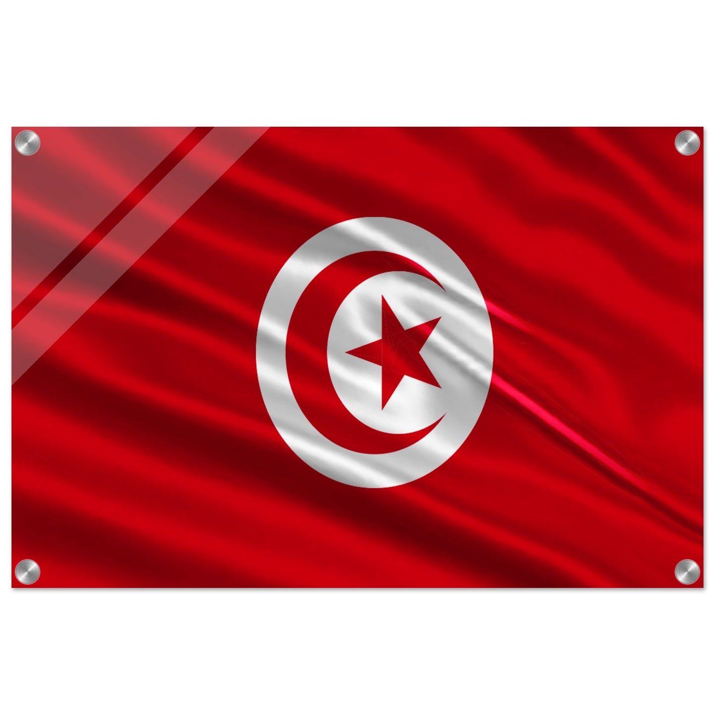 Tunisia Flag -  Acrylic Print