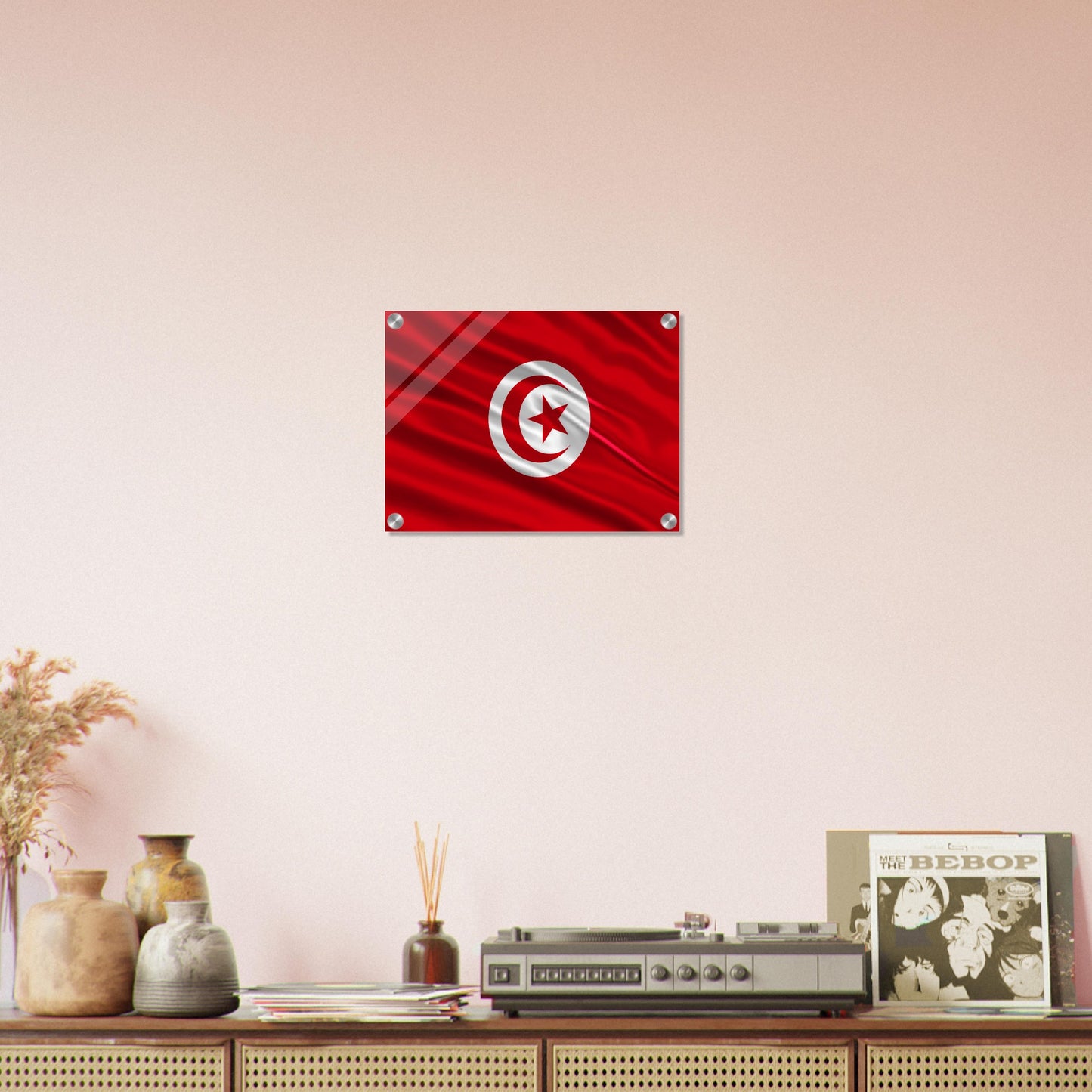 Tunisia Flag -  Acrylic Print