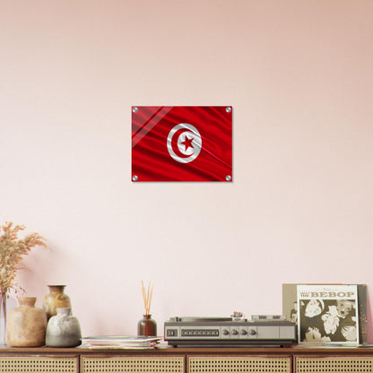 Tunisia Flag -  Acrylic Print