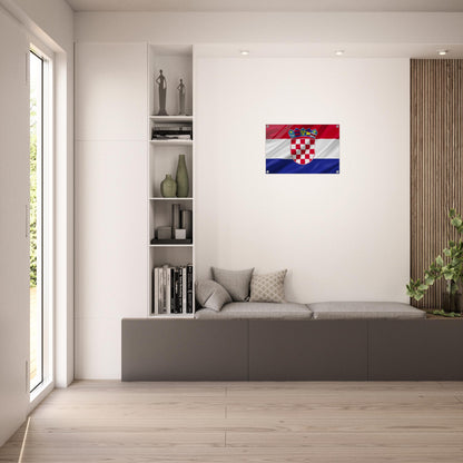 Croacia  Flag   -  Acrylic Print