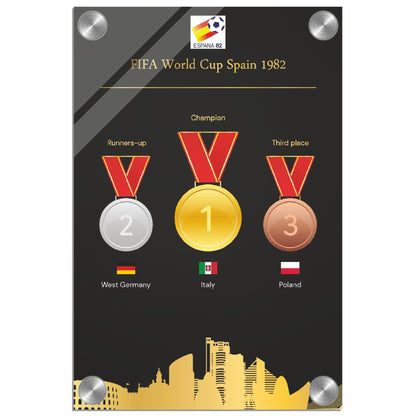 World Cup Spain 1982 ( 1930-2022) - Acrylic Print