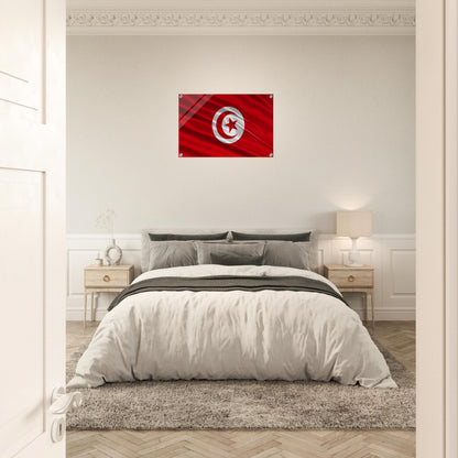 Tunisia Flag -  Acrylic Print
