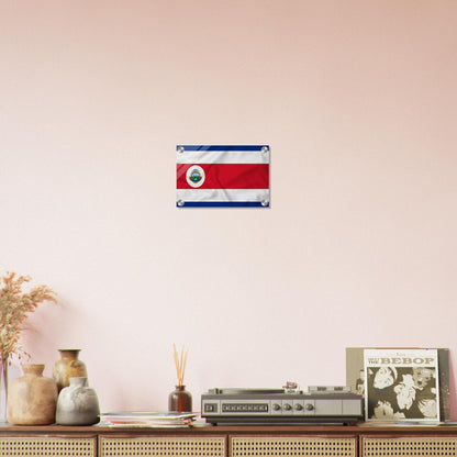 Costa Rica  Flag   -  Acrylic Print