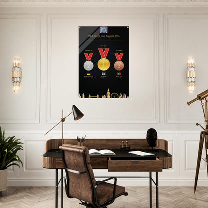 FiFa World Cup 1966 England  ( 1930-2022) - Acrylic Prin