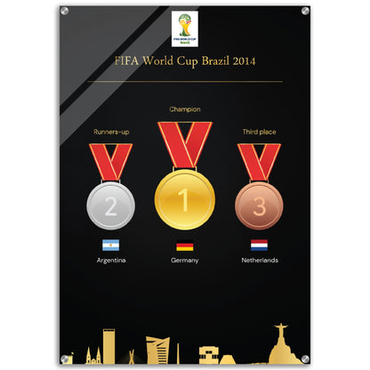 Fifa World Cup Brazil 2014 (1930-2022) - Acrylic Print