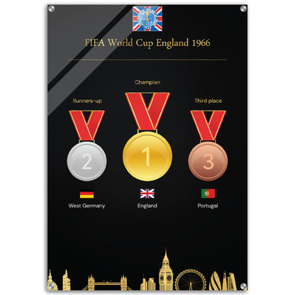 FiFa World Cup 1966 England  ( 1930-2022) - Acrylic Prin
