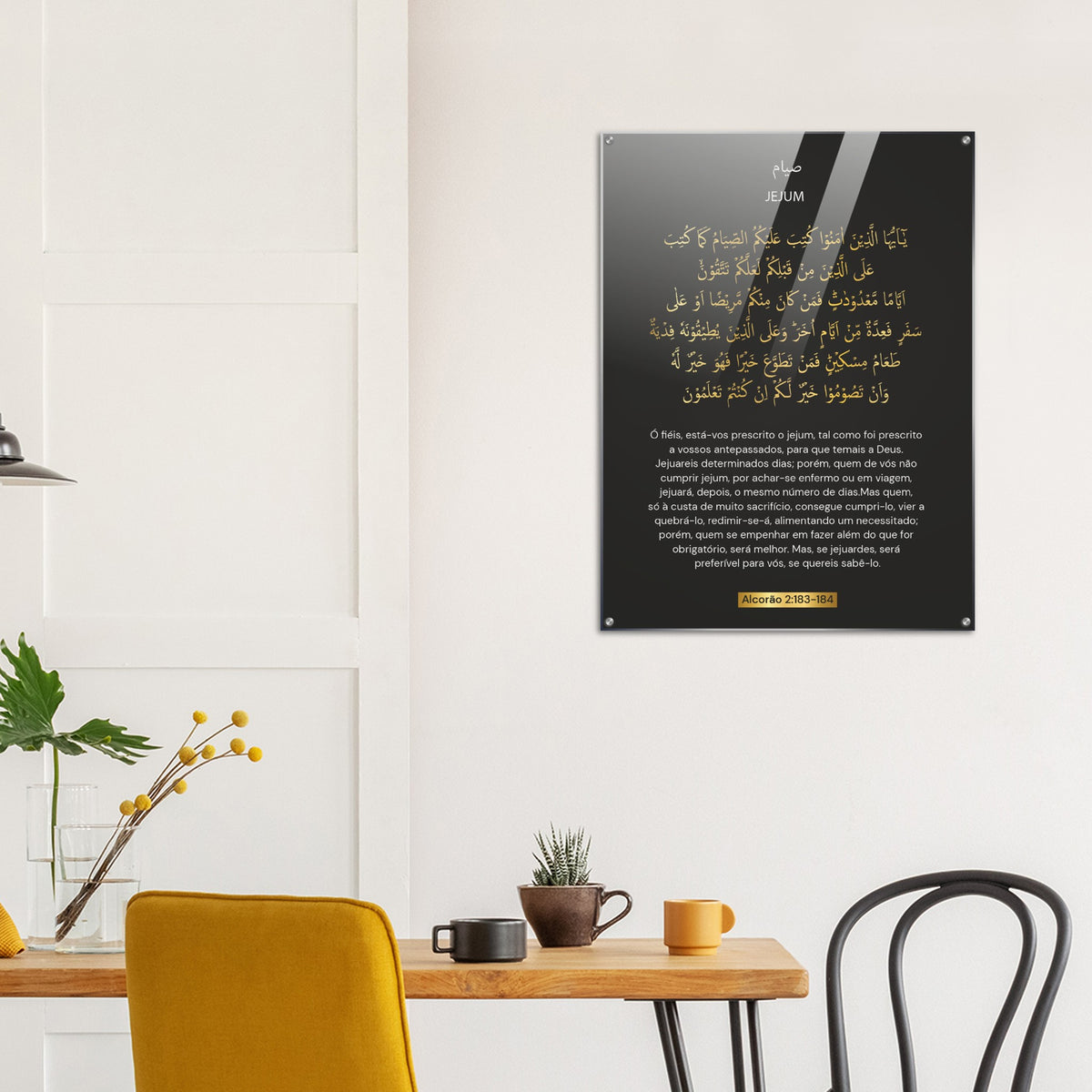 Jejum ( Fasting )in  Portuguese Acrylic Poster